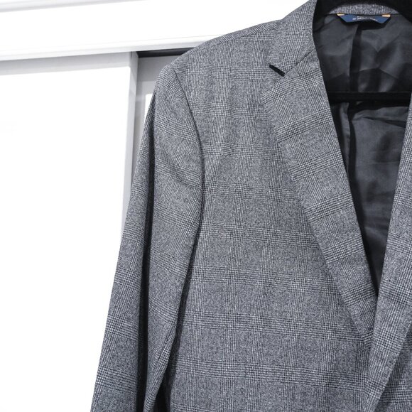 Brooks Brothers Size 42R Ethaomas 100% Wool Regent Blazer in Check Print - Picture 8 of 9